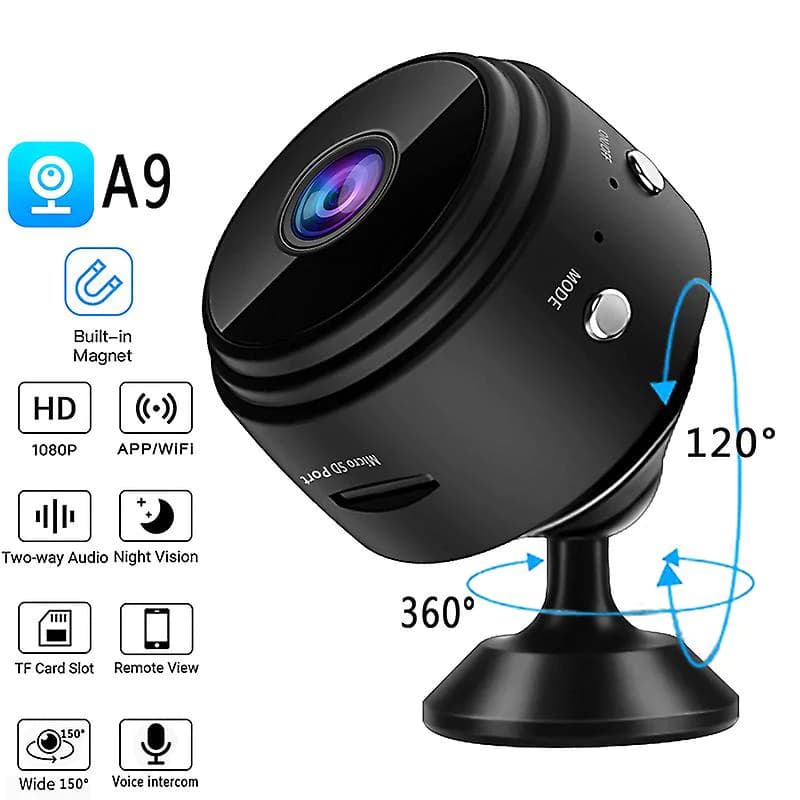 A9 Mini Camera,1080P HD WiFi Camera, Long Battery Life.